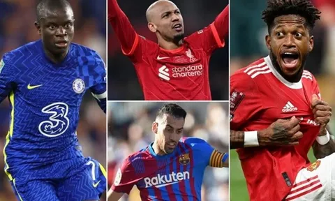 Top 10 tiền vệ phòng ngự hay nhất: Premier League áp đảo; Rice ở đâu?