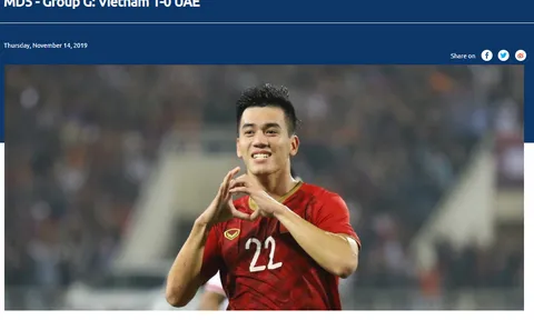 Trang chủ AFC dùng 3 từ để miêu tả bàn thắng của Tiến Linh vào lưới UAE