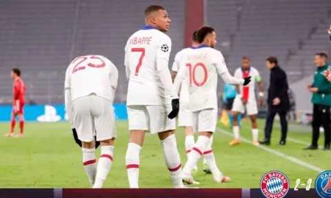TRỰC TIẾP Bayern Munich 2-3 PSG (KT): Tuyệt vời Mbappe