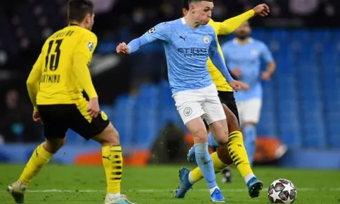 TRỰC TIẾP Man City 2-1 Dortmund (KT): Chủ nhà tạm nắm lợi thế