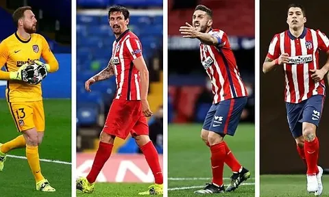 'Trục xương sống' đáng mơ ước của Atletico Madrid