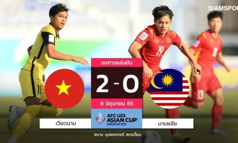 Truyền thông Thái Lan "ngả mũ" trước U23 Việt Nam