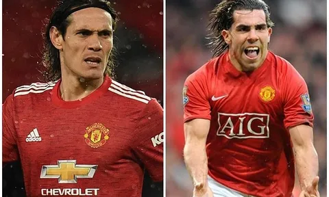 Từ Cavani đến Tevez: Các sao Nam Mỹ ghi nhiều bàn nhất Man Utd