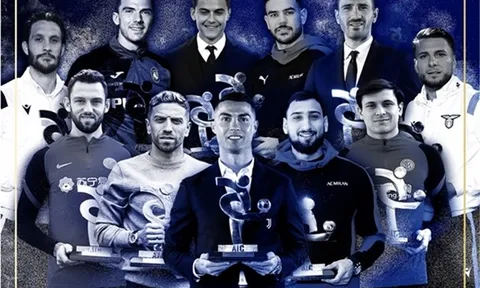 Từ Ronaldo đến Bonucci: Đội hình 11 cầu thủ xuất sắc nhất năm 2020 tại Italia