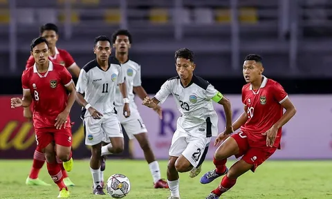 U20 Indonesia xếp sau Việt Nam dù thắng Timor Leste 4-0