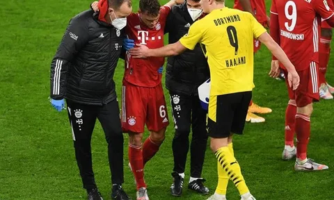 Va chạm với Haaland, sao Bayern gặp chấn thương nghiêm trọng