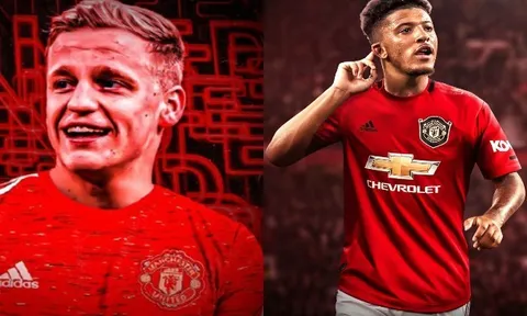 Van de Beek - Lời khẳng định của Man United dành cho Jadon Sancho