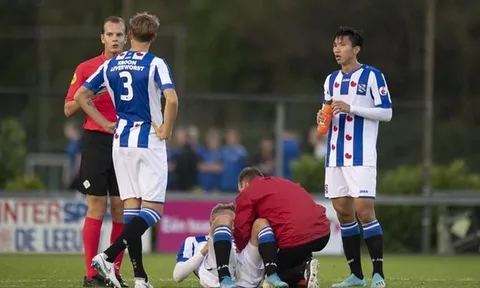 Văn Hậu ra sân đá chính, Jong Heerenveen thua thảm 0-6