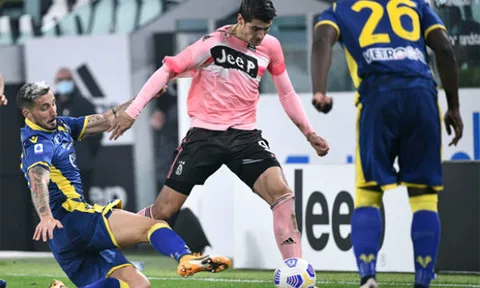 Vắng Ronaldo, Juventus "chết hụt" trước Hellas Verona ngay trên sân nhà