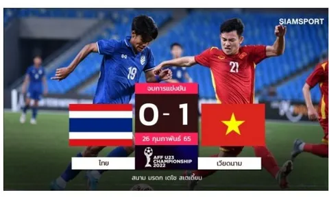 Báo Thái nuối tiếc vì đội nhà tiếp tục thất bại trước U23 Việt Nam