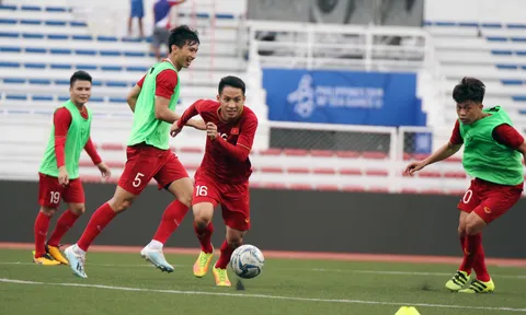 U22 Việt Nam trở lại tập luyện sau trận đấu với U22 Brunei