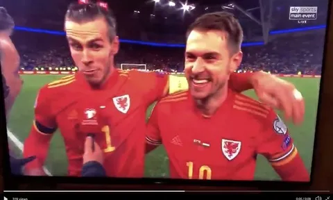 Giành vé dự Euro, Bale chửi thề ngay trước ống kính máy quay