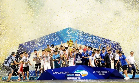 Viettel đăng quang V-League 2020, đánh dấu sự trở lại của một tượng đài