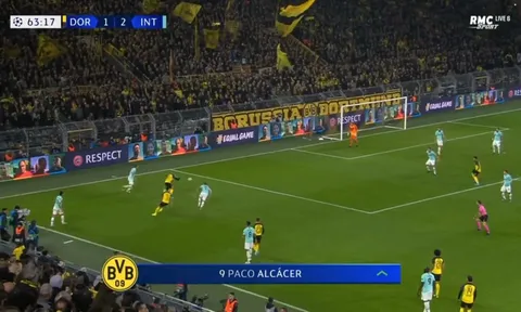 Vừa vào sân, sao Dortmund tinh quái khiến Inter thủng lưới