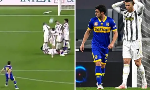 CHOÁNG! Ronaldo tái lập tình huống xấu hổ tại Serie A