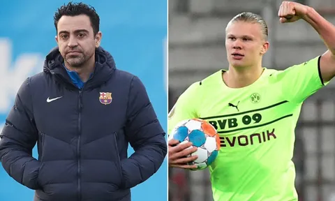 Xavi đến tận nơi thuyết phục Haaland về Barca