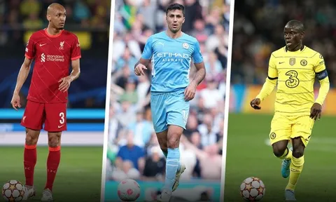 Xếp hạng 10 tiền vệ phòng ngự xuất sắc nhất Premier League