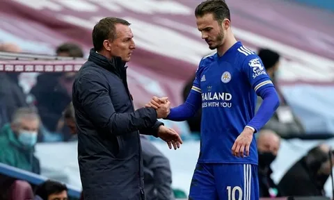 Được Maddison tiếp lửa, Leicester vẫn gục ngã ở Europa League