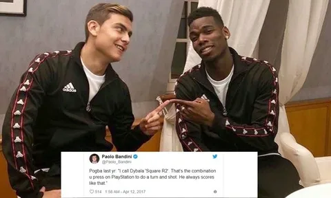 Pogba: Tôi gọi Dybala là "Square R2"
