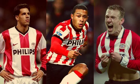 10 cầu thủ đẳng cấp từng chơi cho PSV: Robben, Van Nistelrooy và ai nữa?