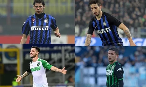 10 cầu thủ từng khoác áo Inter Milan và Sassuolo: Nhà á quân World Cup, nạn nhân của Conte góp mặt