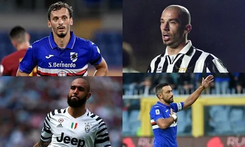 10 cầu thủ từng khoác áo Juventus và Sampdoria: "Thánh siêu phẩm" góp mặt