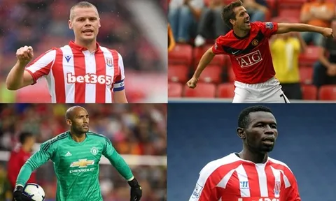 10 cầu thủ từng khoác áo Man Utd và Stoke City: Khao khát của Mourinho, "thần đồng" của Liverpool góp mặt