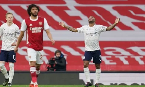 10 con số ấn tượng trận Arsenal 0-1 Man City: 'Ác mộng' của Pháo thủ