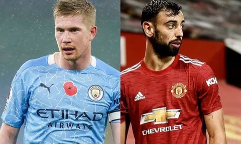 10 tiền vệ đỉnh nhất EPL mùa này: De Bruyne sát cánh Bruno; 'Mad dog' của Mourinho