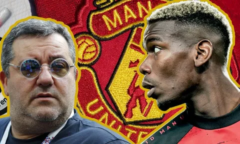 Raiola "lật mặt", gây ngã ngửa vụ Pogba đòi rời Man Utd