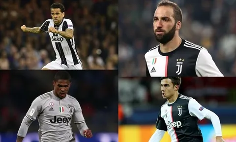 12 cầu thủ người Nam Mỹ từng gắn bó với Juventus trong giai đoạn 2017 - 2020