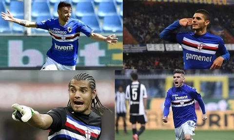 12 cầu thủ nổi tiếng từng khoác áo Sampdoria: 3 sao Man Utd góp mặt