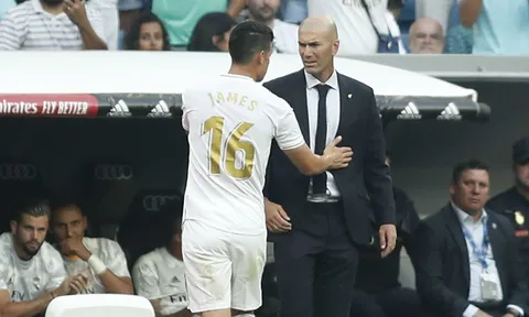 Tức nước vỡ bờ, James tìm gặp Zidane nói chuyện "phải quấy"