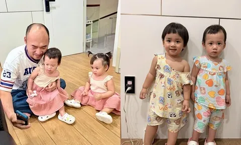 Sao Việt 24h: Thu Trang "mách" chồng chuyện 2 con gái sinh đôi ở nhà "quậy", Tiến Luật lập tức bay về