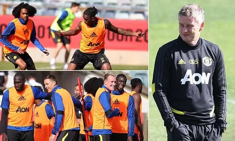 James và Wan-Bissaka lại khiến đồng đội trầm trồ trên sân tập Man Utd