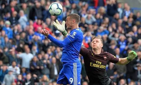 2 thống kê khiến hàng thủ Arsenal "run rẩy" trước Jamie Vardy