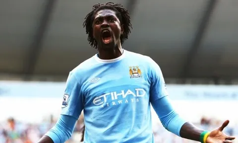 Adebayor nổi cáu vì bị so sánh với Drogba và Eto'o