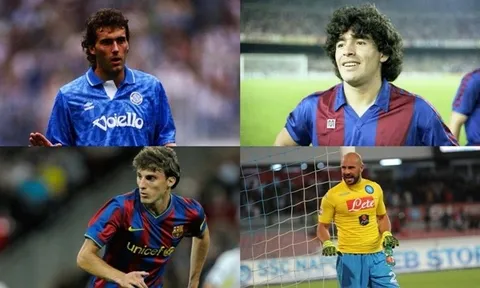 4 cầu thủ từng khoác áo Napoli và Barca: 3 nhà vô địch World Cup xuất hiện