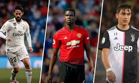 5 ngôi sao có khả năng trao đổi với Pogba của Man Utd