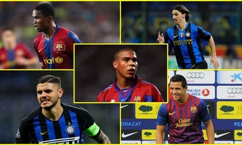 5 tiền đạo từng gia nhập Barcelona và Inter Milan: Ronaldo, Ibrahimovic và ai nữa?