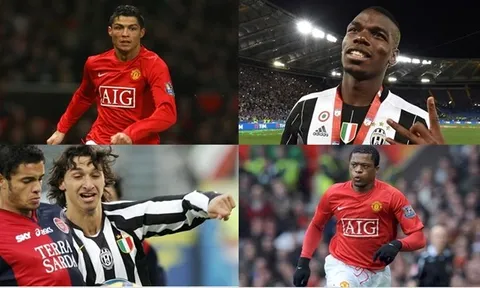 6 cầu thủ từng khoác áo Man Utd và Juventus: Ronaldo, Pogba và ai nữa?