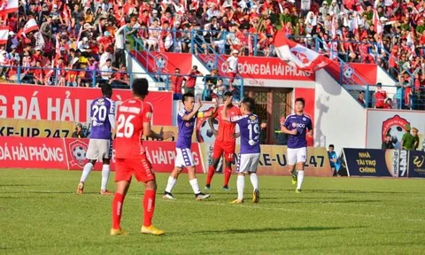 Hà Nội FC trở lại ngôi nhất bảng sau chiến thắng trước Hải Phòng