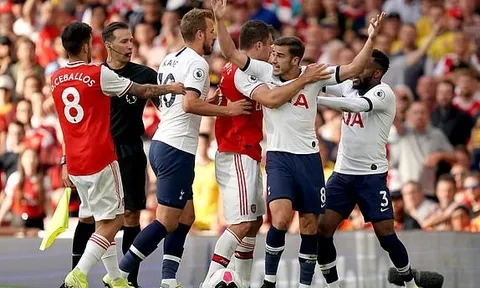 "Thợ săn" đọ tài, Arsenal và Tottenham bất phân thắng bại trong cơn mưa thẻ vàng