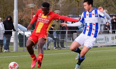 Đoàn Văn Hậu tiếp tục đá chính, suýt ghi bàn thắng đầu tay ở Heerenveen