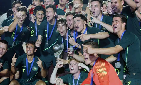 Khoảnh khắc Australia vỡ òa cảm xúc lên ngôi vô địch U18 Đông Nam Á 2019