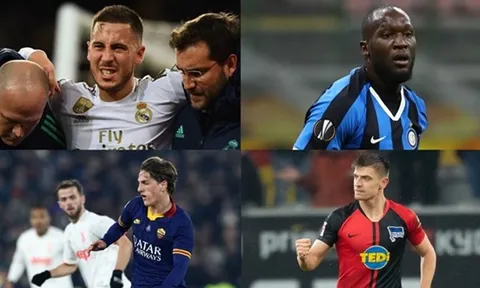 8 cầu thủ được hưởng lợi từ việc hoãn VCK EURO: Lukaku, Hazard và ai nữa?