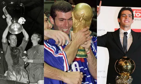 8 cầu thủ từng giành cả World Cup, Champions League và Quả bóng vàng