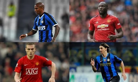 8 cầu thủ từng khoác áo Man Utd và Inter Milan: Lukaku, Ibrahimovic và ai nữa?