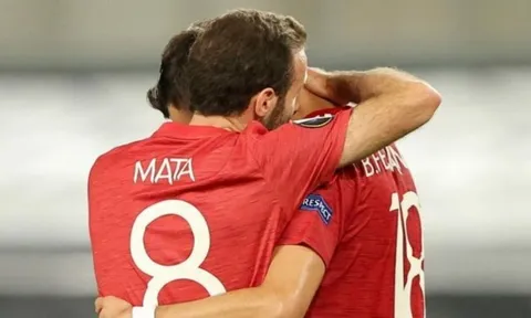 7 con số thú vị sau trận Man United 1-0 Copenhagen: "Bruno 7, 13; Mata 100"