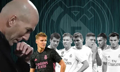 9 nạn nhân của Zidane tại Real Madrid: "Tấm chiếu mới" Odegaard nhập hội